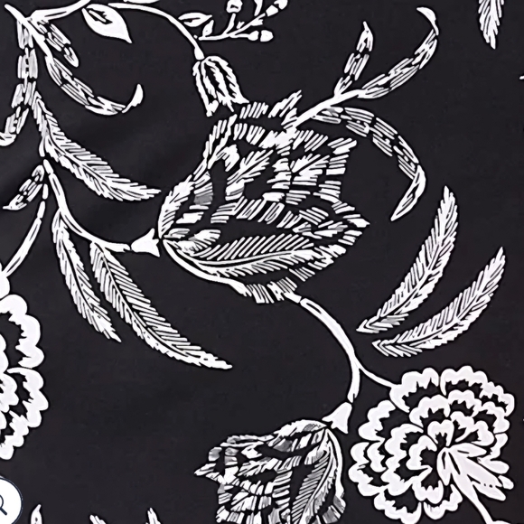 Lands End Womens Swim Skirt Floral Swim Bottoms Black & White NWT Size 22 W - Picture 7 of 9